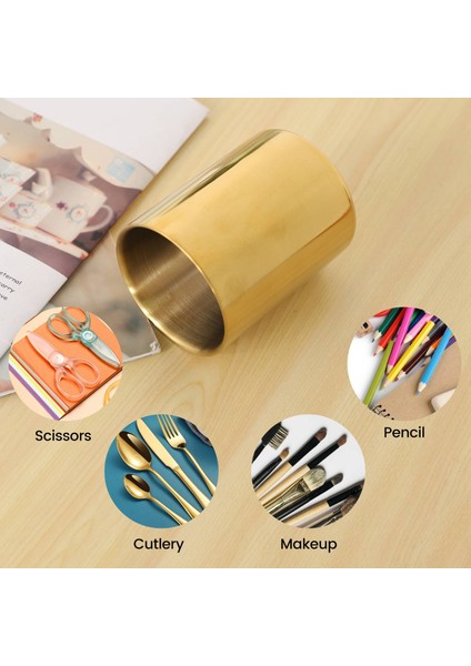 Kalem Bardak Tutucu Masa Düzenleyici Altın Kalemlik Kalemlik Kabı (Yurt Dışından) modelleri