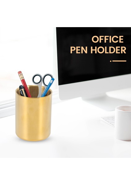 Kalem Bardak Tutucu Masa Düzenleyici Altın Kalemlik Kalemlik Kabı (Yurt Dışından) indirimleri