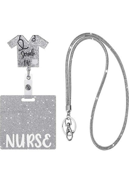 3'ü 1 Arada Hemşire Rozet Tutucu Timsah Klipsli Doktor Kolay Çekmeli Kart Tutucu (Yurt Dışından)