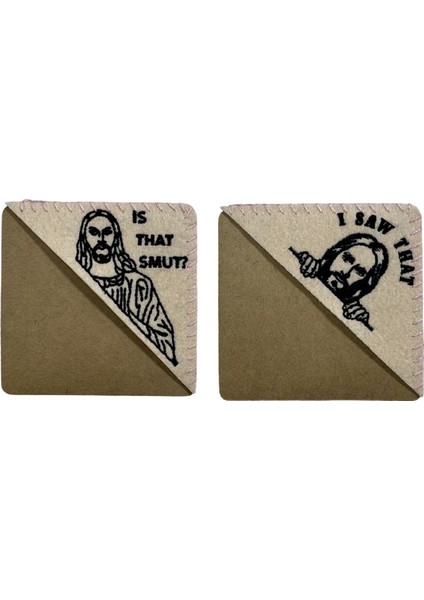 Bu Müstehcenlik Mi -Işlemeli Keçe Üçgen Sayfa Dikişli Köşe Ayracı (Yurt Dışından) fiyatları