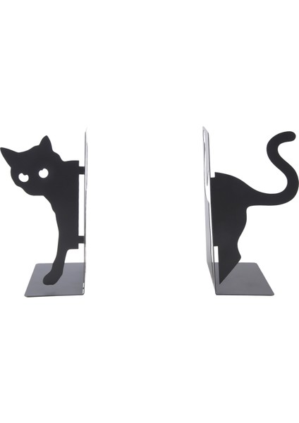 Tasarım Kedi Kitap Destekleri - Metal Dekoratif Kedi Tutucuları (Yurt Dışından) fırsatları