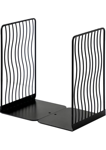1 Çift Kitap Ayracı Destek Masaüstü Ofis Dergi Düzenleyici Raf Siyah (Yurt Dışından)
