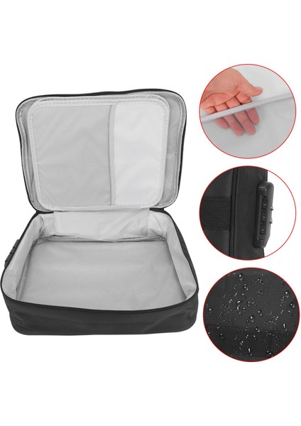 Dosya Cep Tutucu, Kod Kilidi ile Oxford Belge Saklama Çantası (Siyah) (Yurt Dışından) indirimleri