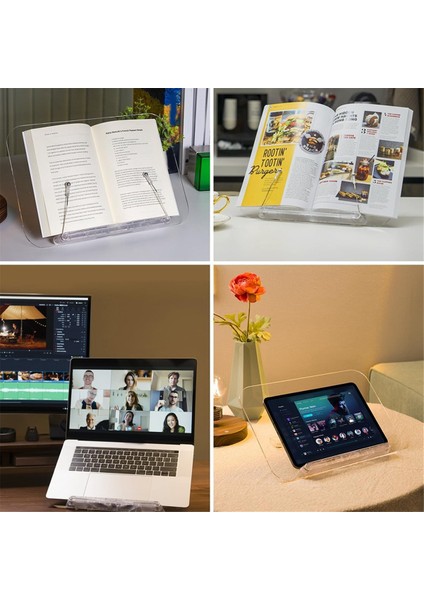 Okuma Için Akrilik Kitap Standı, Yemek Kitabı Tutucu (Yurt Dışından) fırsatları