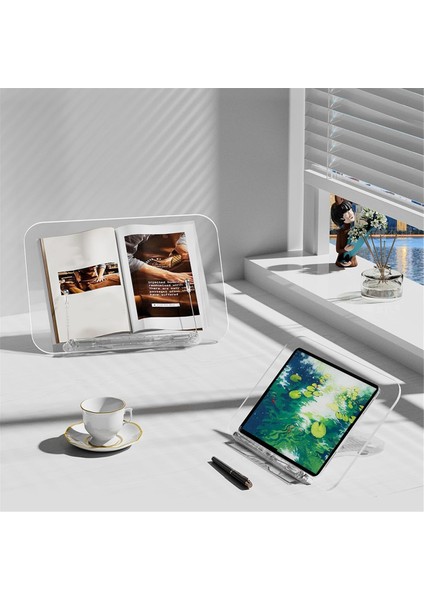 Okuma Için Akrilik Kitap Standı, Yemek Kitabı Tutucu (Yurt Dışından) indirimleri