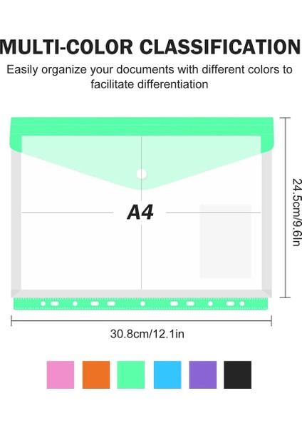 12 Paket Dosya Cebi 2/3/4 Halka Dosya Kesesi Için 11 Delik (Yurt Dışından) modelleri