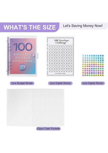 100 Zarf Para Tasarrufu Mücadelesi Para Biriktirme Dosyası, (Yurt Dışından) fırsatları