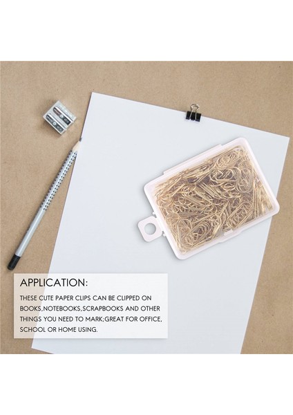 150 Adet Altın Sevimli Ataç Kalp Şeklinde Ataç (Yurt Dışından) indirimleri