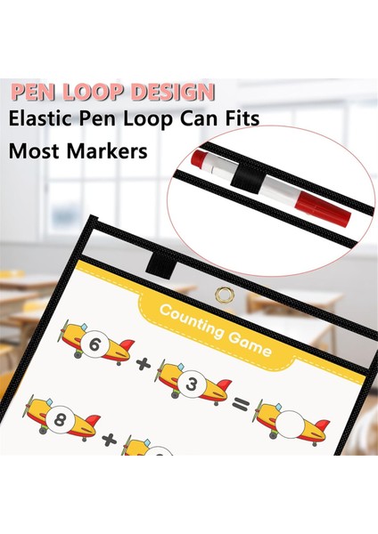 30 Paket Büyük Boy Kuru Silinebilir Cepler Tekrar Kullanılabilir Kollar (Yurt Dışından) fırsatları