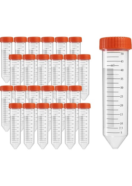 Konik Santrifüj Tüpleri 50ML, Sızdırmaz Vidalı Kapaklar (Yurt Dışından)