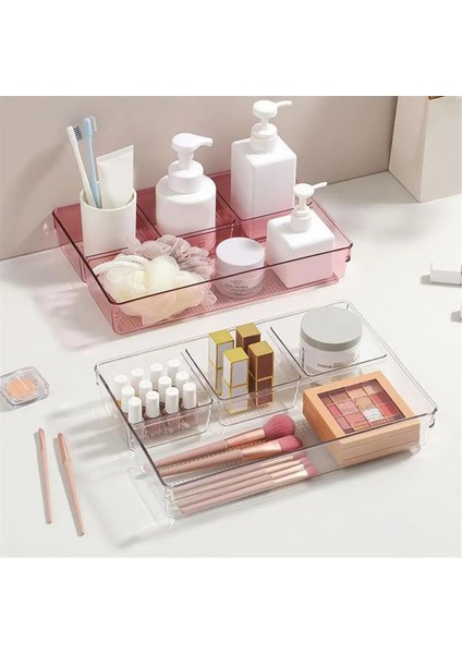 25 Adet Şeffaf Çekmece Düzenleyici Saklama Kutusu Seti Pürüzsüz Kenar Çapaksız (Yurt Dışından) modelleri