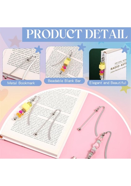 4 Adet Boncuklu Ayraçlar Dıy Metal Boş Şerit Ayraçlar (Yurt Dışından) fiyatları