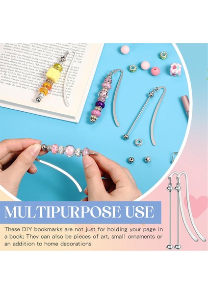 4 Adet Boncuklu Ayraçlar Dıy Metal Boş Şerit Ayraçlar (Yurt Dışından) modelleri