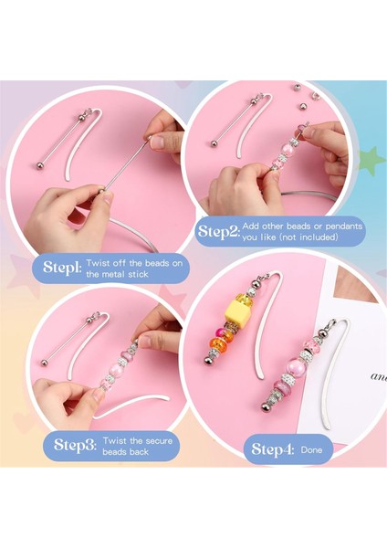 4 Adet Boncuklu Ayraçlar Dıy Metal Boş Şerit Ayraçlar (Yurt Dışından) indirimleri