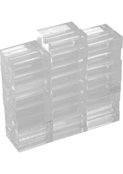 25 Adet Akrilik Standlar Yer Kartı Tutucuları 1.2 Inç Şeffaf (Yurt Dışından)