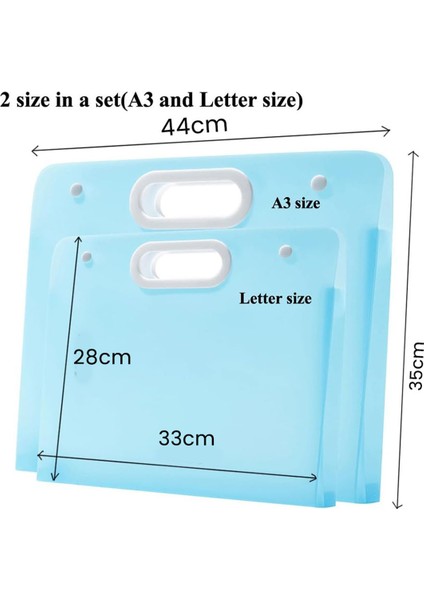 2 Adet Plastik Sanat Portföyü Klasör Sanat Saklama Kutusu Mavi (Yurt Dışından) modelleri