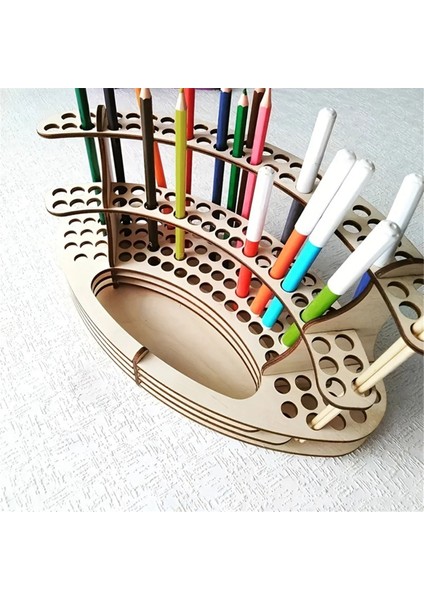 Ahşap Boya Fırçası Tutucu, Stand Masaüstü Depolama Rafı (Yurt Dışından) fiyatları