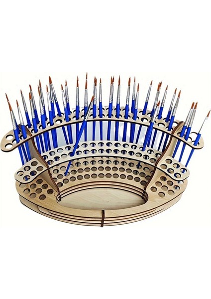 Ahşap Boya Fırçası Tutucu, Stand Masaüstü Depolama Rafı (Yurt Dışından) indirimleri