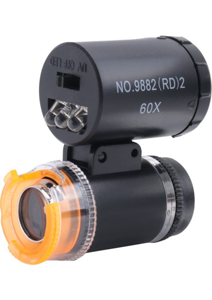 2 Adet 60X Mini Cep Mikroskobu 3 Işık, Kuyumcu Göz Loupe Taşınabilir Magnifing Cam El Sanatları Takı Için (Yurt Dışından) fırsatları