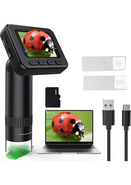 Çocuklar Için Mikroskop 50X-1000X Büyütme IPS Hd Ekran, 2-31MP Fotoğraf, 1080P Video, 2 Saatlik Pil Ömrü, Kolay Taşıma (Yurt Dışından) fiyatları