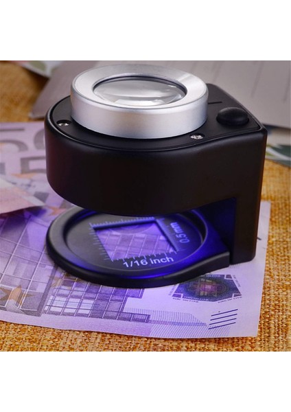 30X Loupe Büyüteç ve 60X Mini Mikroskob, Masaüstü Taşınabilir Metal Büyüteç Katlama Ölçekli Dikiş Magnifleme Cam (Yurt Dışından) modelleri