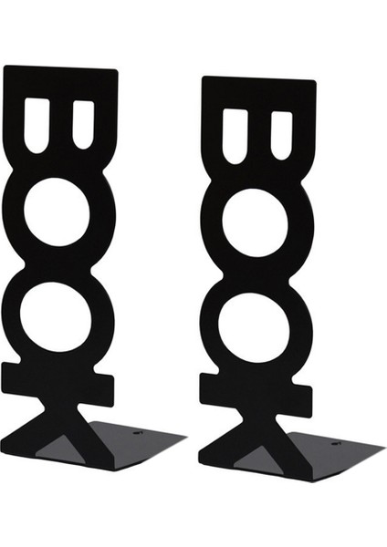 1 Çift Kitap Ayracı Kütüphane Okul Kitap Tutucu Kitap Mektup Siyah (Yurt Dışından)