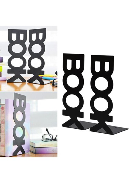 1 Çift Kitap Ayracı Kütüphane Okul Kitap Tutucu Kitap Mektup Siyah (Yurt Dışından) modelleri