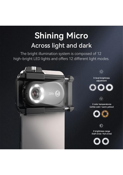 Cep Telefonu Mikroskop Lensi Cpl LED 3&#39;te 1 Makro Büyüteç Kitleri Telefon Lens 200X Için Biyolojik Mikroskop (Yurt Dışından) fırsatları