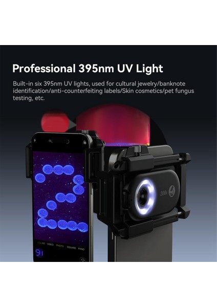 Cep Telefonu Mikroskop Lensi Cpl LED 3&#39;te 1 Makro Büyüteç Kitleri Telefon Lens 200X Için Biyolojik Mikroskop (Yurt Dışından) indirimleri