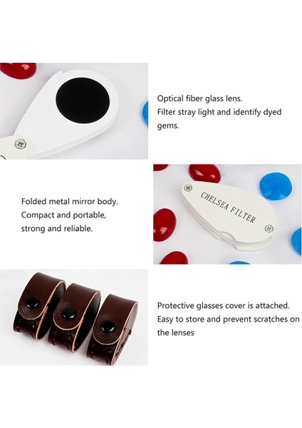 35X Kuyumcular Çift Lensli Katlanabilir Büyüteç, Takı Saatleri Için Çift Lens Chelseas Jadelite Filtresi (Yurt Dışından) indirimleri
