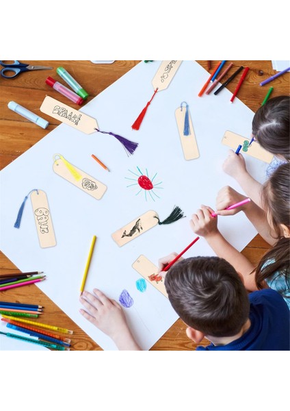 30 Adet Ahşap Ayraçlar Boş Dıy Ahşap Ayraç El Sanatları Tamamlanmamış Etiketler (Yurt Dışından) modelleri