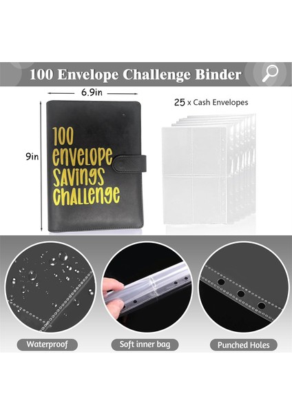 Zarf Mücadelesi Klasörü, 100 Zarf Tasarruf Mücadelesi Siyah (Yurt Dışından) fiyatları