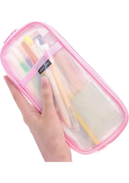 2 Paket Şeffaf Örgü Kalem Kutusu Kılıfı, Açıkça Görünen Izgara Kalem Kutuları (Yurt Dışından) fırsatları
