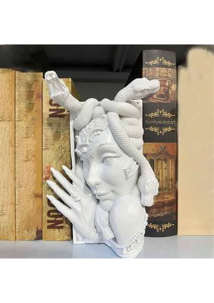 Dekoratif Kitap Destekleri, Benzersiz Yılan Kadın Yüz Kitap Destekleri (Yurt Dışından) indirimleri