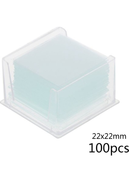 Cumerslip Slaytlar Laboratuvar Malzemeleri Kare Mikroskop Kapağı Cam Set Okul Eğitim Laboratuar Değiştirme Aracı 22X22MM (Yurt Dışından) indirimleri