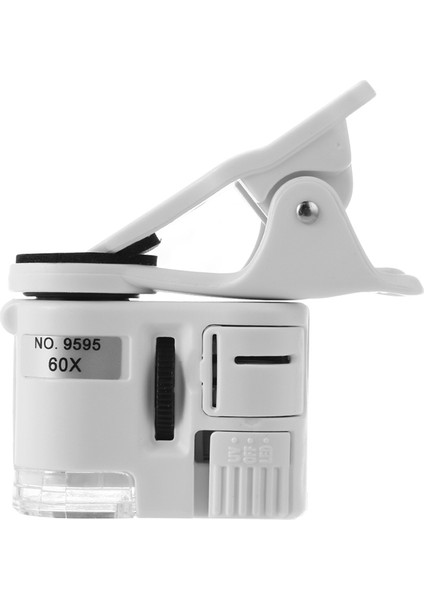 Mobil Akıllı Telefonlar Için LED Hafif Abs Telefon Mini Cep Mikroskobu ile Evrensel 60X Zoom Kamera (Yurt Dışından)