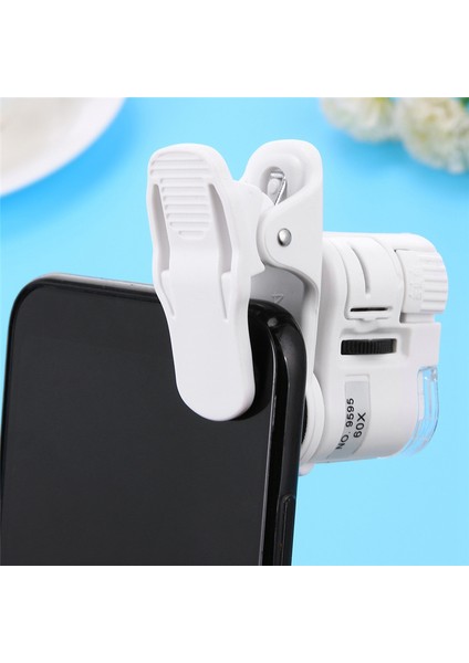Mobil Akıllı Telefonlar Için LED Hafif Abs Telefon Mini Cep Mikroskobu ile Evrensel 60X Zoom Kamera (Yurt Dışından) fiyatları
