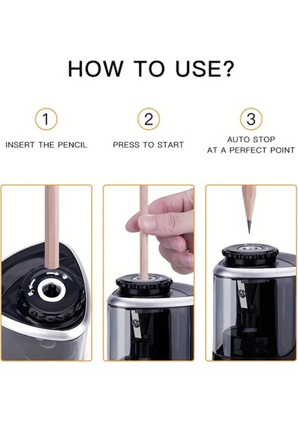 Ten-Wın Elektrikli Kalemtıraş Masaüstü Otomatik Kalemtıraş (Yurt Dışından) indirimleri