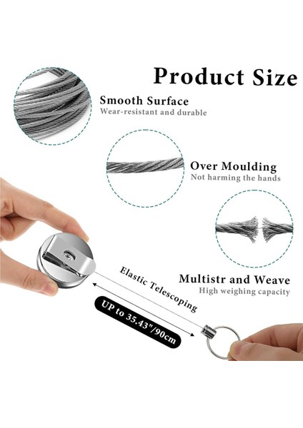 2 Paket Ağır Hizmet Tipi Geri Çekilebilir Çekme Kalem Kalem Tutucu Evrensel (Yurt Dışından) indirimleri