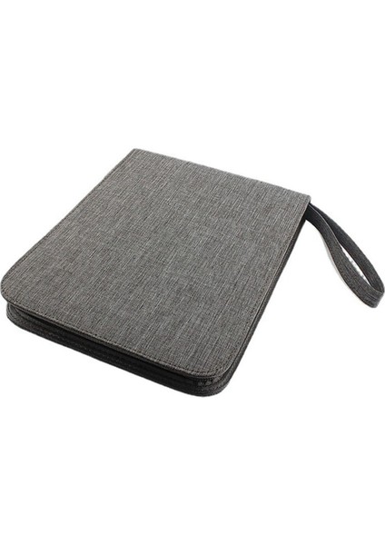 Kalem Kutusu Çanta Kapasitesi Dolma Kalem Kutusu 24 Yuva Fermuar Gri (Yurt Dışından)