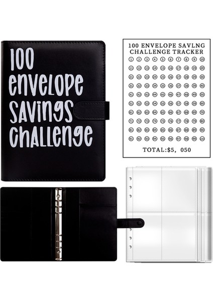 100 Tasarruf Mücadelesi Zarflı Kitap (Siyah) (Yurt Dışından)