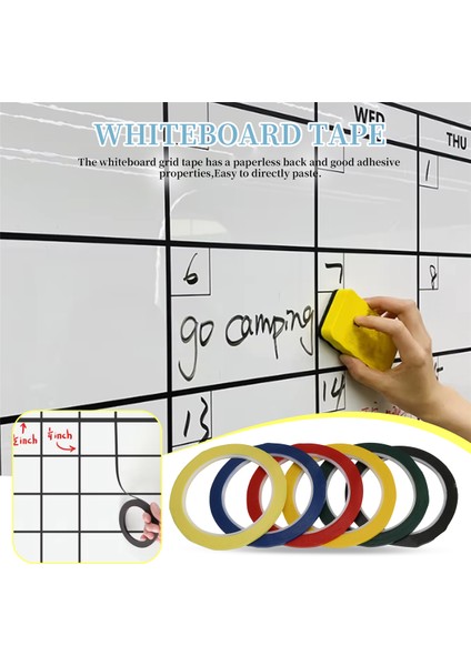 24 Rulo Beyaz Tahta Ince Bant Rulo Başına 216 Ayak (Yurt Dışından) fırsatları