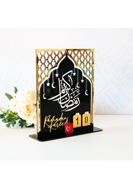 Akrilik Ramazan Geri Sayım Takvimi Ramazan Günü Advent Siyah (Yurt Dışından) fiyatları