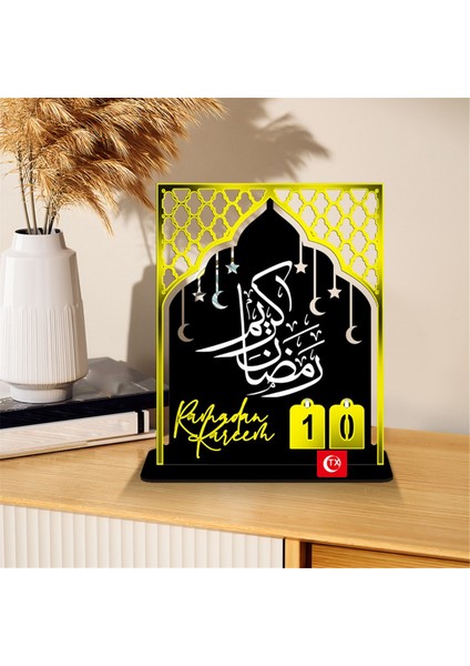 Akrilik Ramazan Geri Sayım Takvimi Ramazan Günü Advent Siyah (Yurt Dışından) modelleri