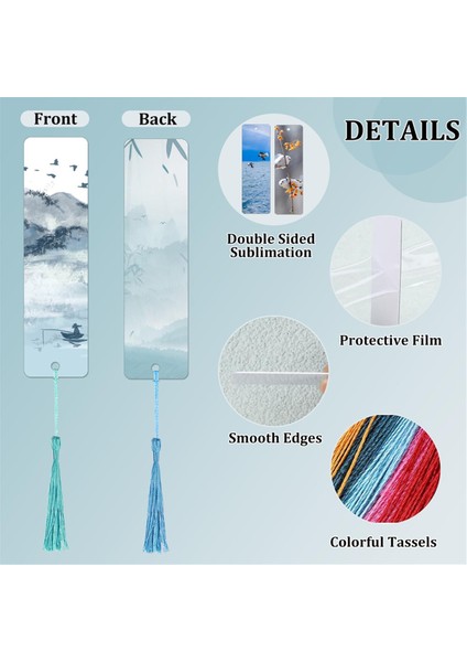 El Sanatları ve Hediyeler Için Püsküllü Çift Taraflı Süblimasyon Ayraçlar (Yurt Dışından) modelleri