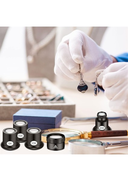 5pcs Kuyumcular Loupe Monoküler Büyüteç 30X36MM Lensli Cam Cam Mücevher Izle Deneysel Onarım Aracı (Yurt Dışından) modelleri