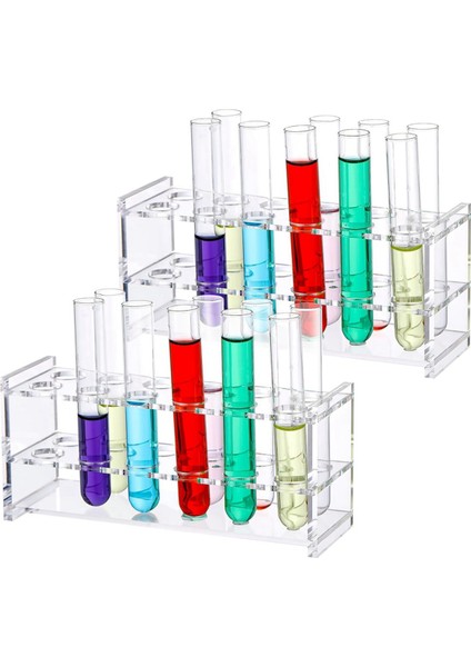 Akrilik Test Tüpü Rafı 12 10ML Akrilik Santrifüj Tüpü Tutucu (Yurt Dışından)
