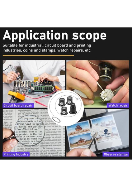 4pcs Monoküler Büyüteç, Saat Cam Büyütme, Cam Göz Loupe Büyüteç Lens, Izleme Onarımı Için Büyütme Aracı (Yurt Dışından) fiyatları