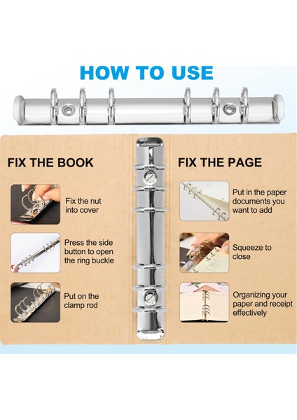B5 9 Delikli Halkalı Dosya Mekanizmaları, Dosya Planlayıcıları Için, 2 Cm, Gümüş (Yurt Dışından) fırsatları