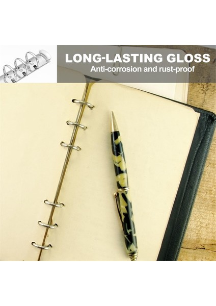 B5 9 Delikli Halkalı Dosya Mekanizmaları, Dosya Planlayıcıları Için, 2 Cm, Gümüş (Yurt Dışından) indirimleri